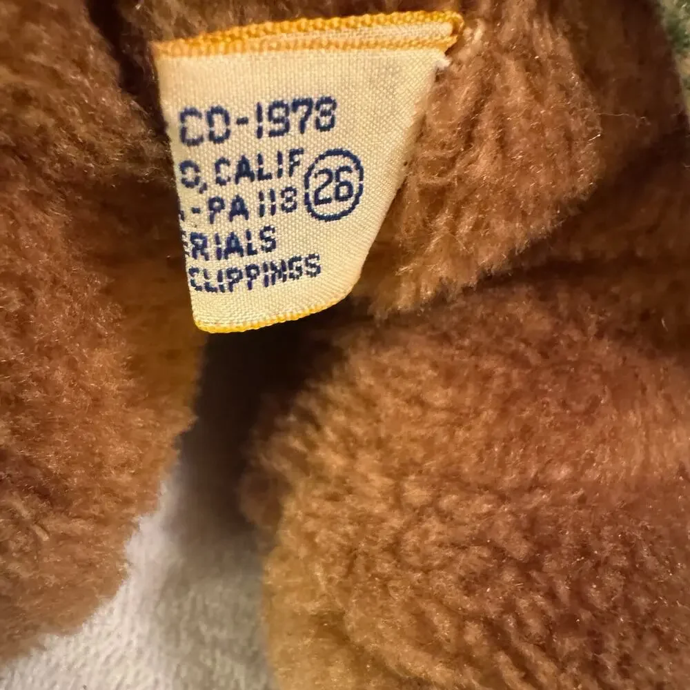 Vintage 1978 Dakin Nelly Teddy Bear Nature Babies Mama in dress 10